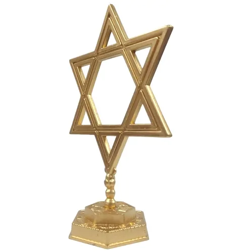 Estrela De Davi Grande Dourada - Imagem 5