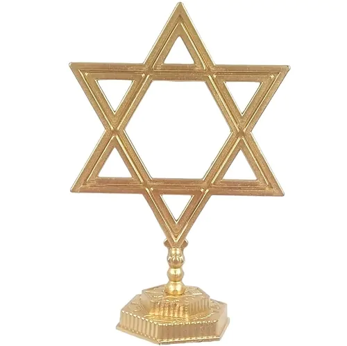 Estrela De Davi Grande Dourada - Imagem 4