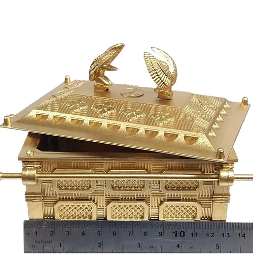 Arca da Aliança Grande Dourada - Imagem 7